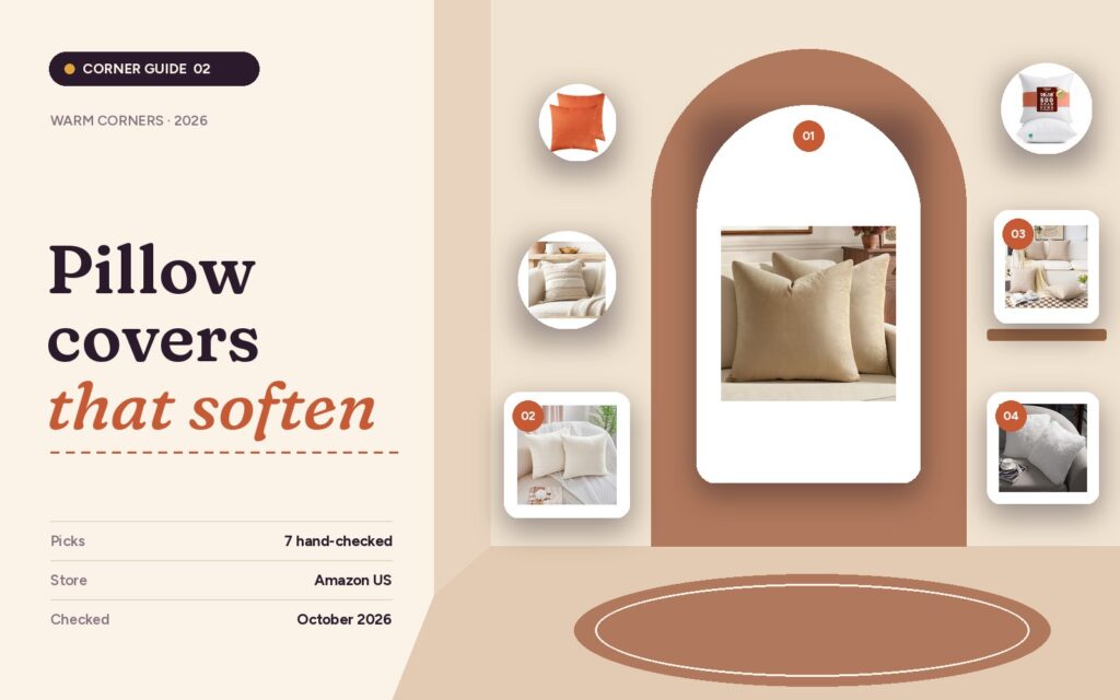 Pillow covers for a softer, warmer sofa guide cover with the seven featured products
